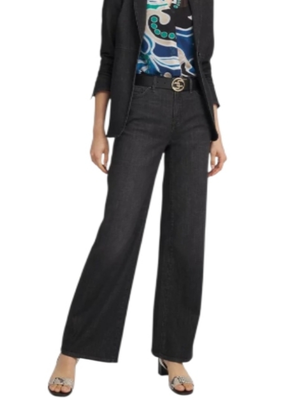 NWOT Chico's So Slimming High-Rise Wide Leg Black Jeans